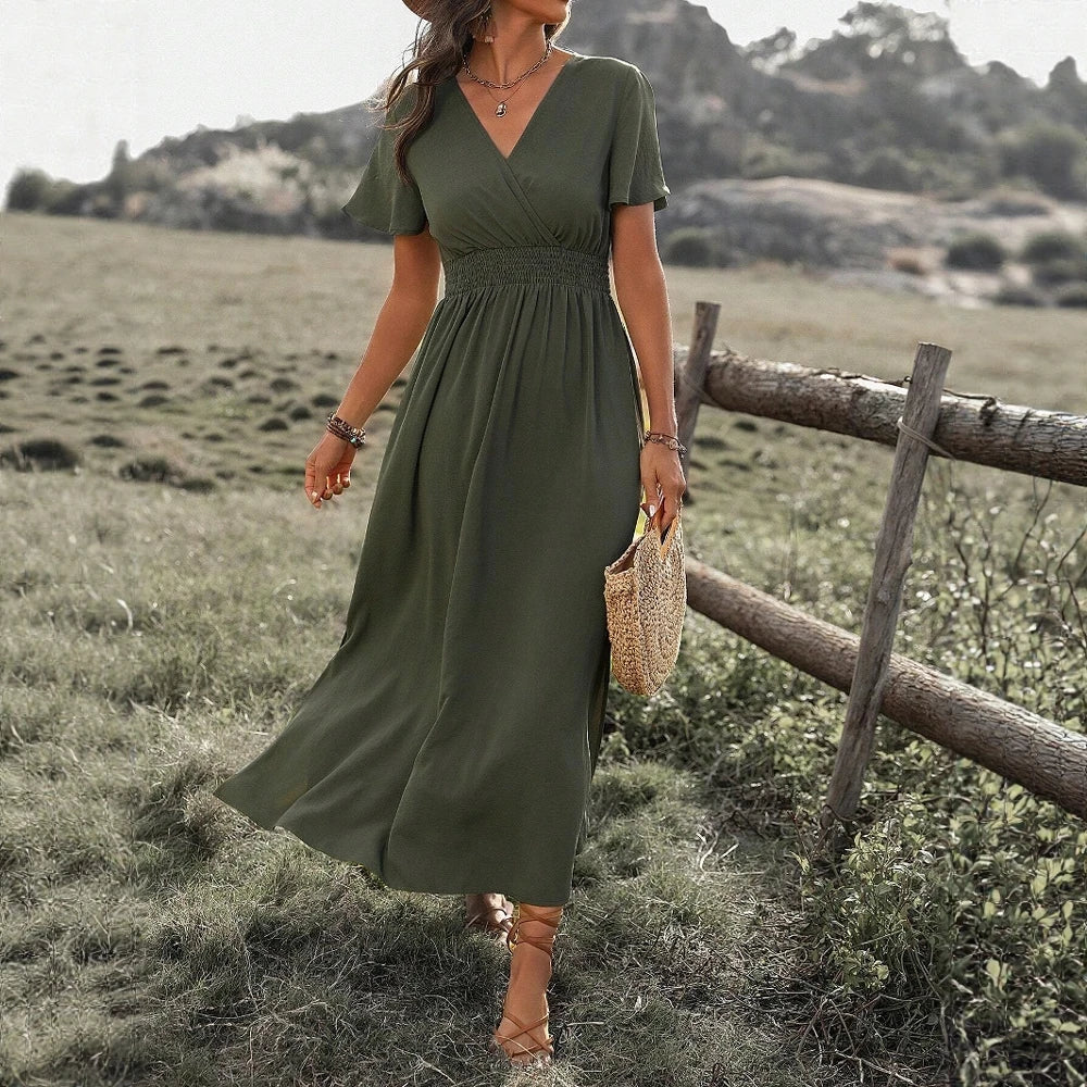 Mia Muse Side‑Slit Midi