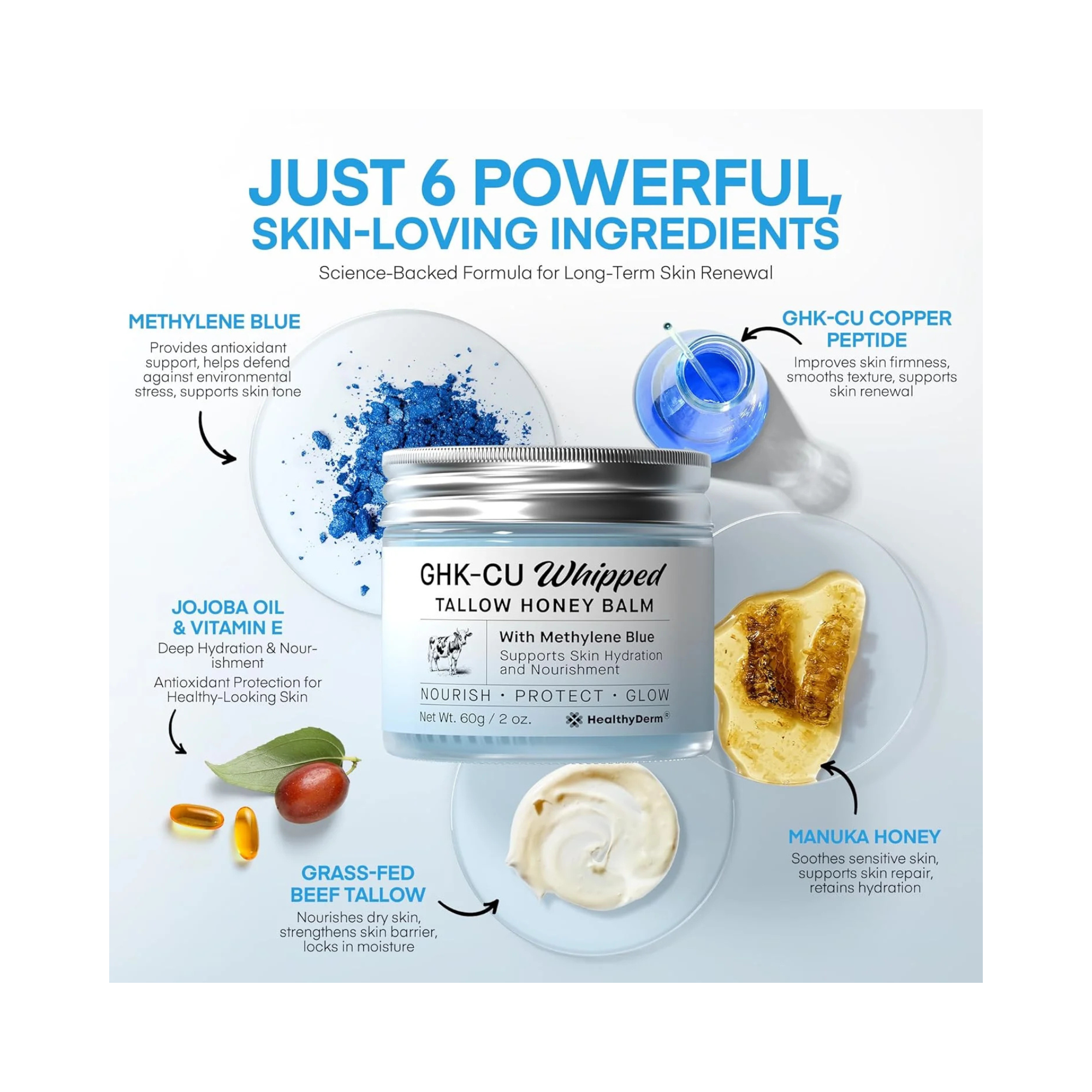 GHK-CU Whipped Tallow Honey Balm™