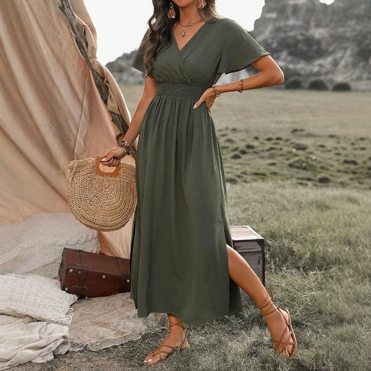 Mia Muse Side‑Slit Midi